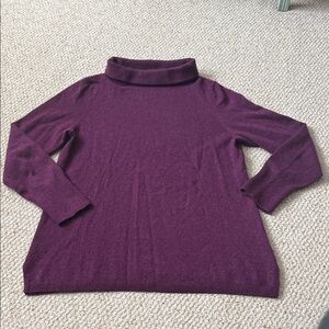 Talbots Rich Purple Cashmere Sweater